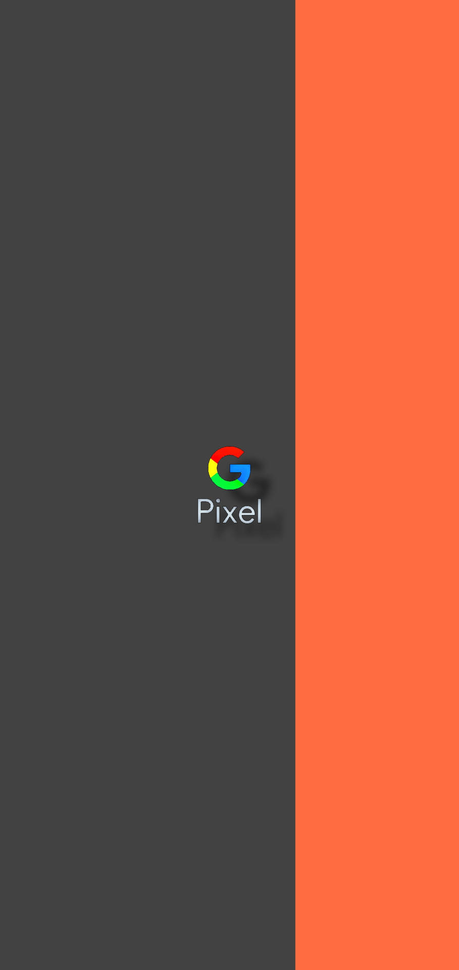 Gray And Orange Google Pixel 5 Background