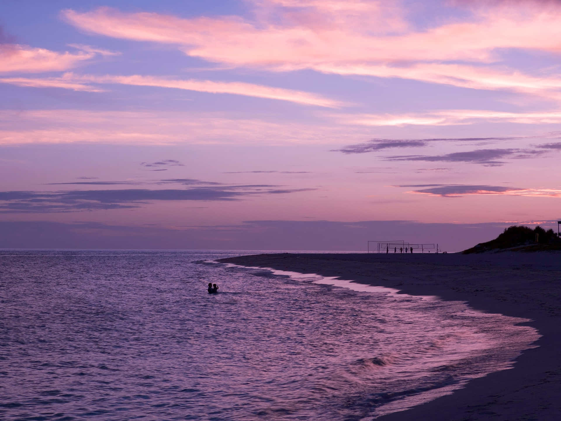 Gray Beach Aesthetic Tumblr Background