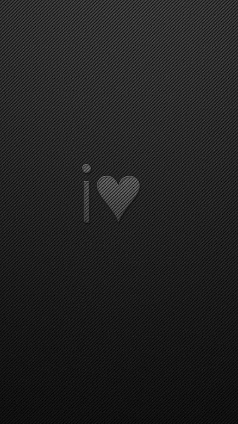 Gray Black Heart Iphone Background