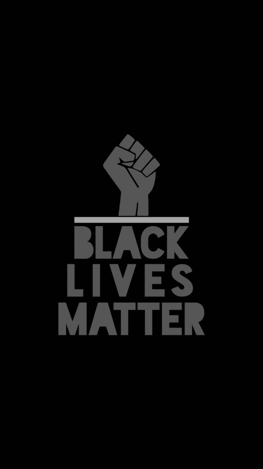 Gray Black Lives Matter Logo Background