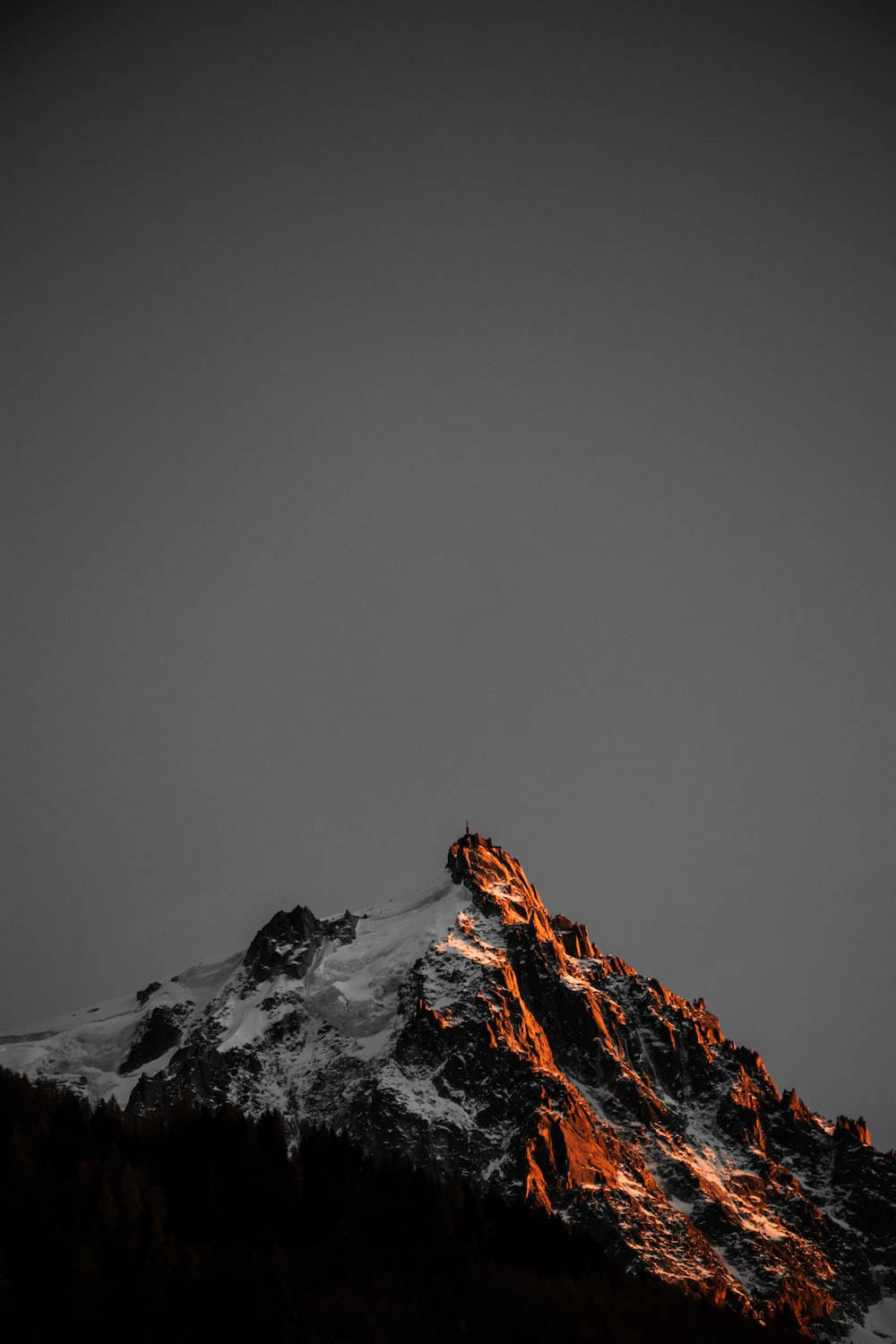 Gray Brown Mountain Hd Phone Background