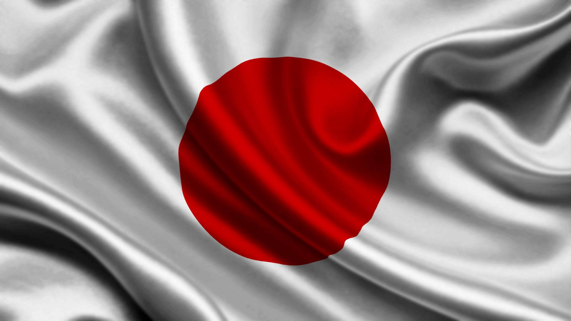 Gray Cloth Of A Japan Flag Background