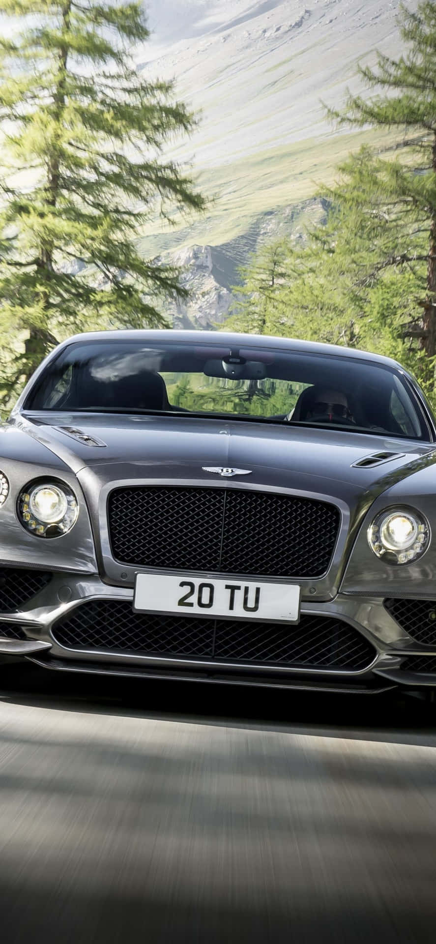 Gray Continental Bentley Iphone Background