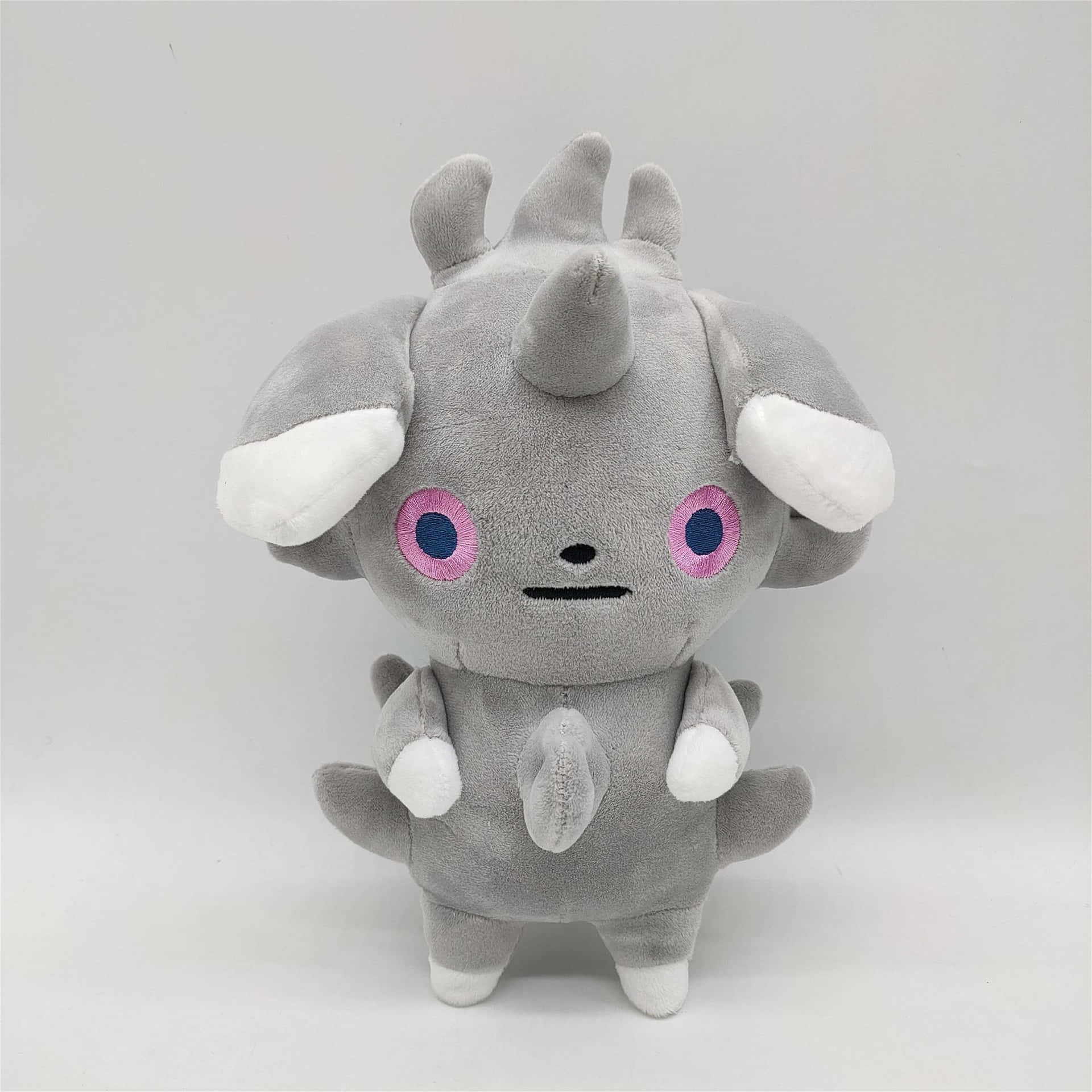 Gray Espurr Stuffed Toy Background