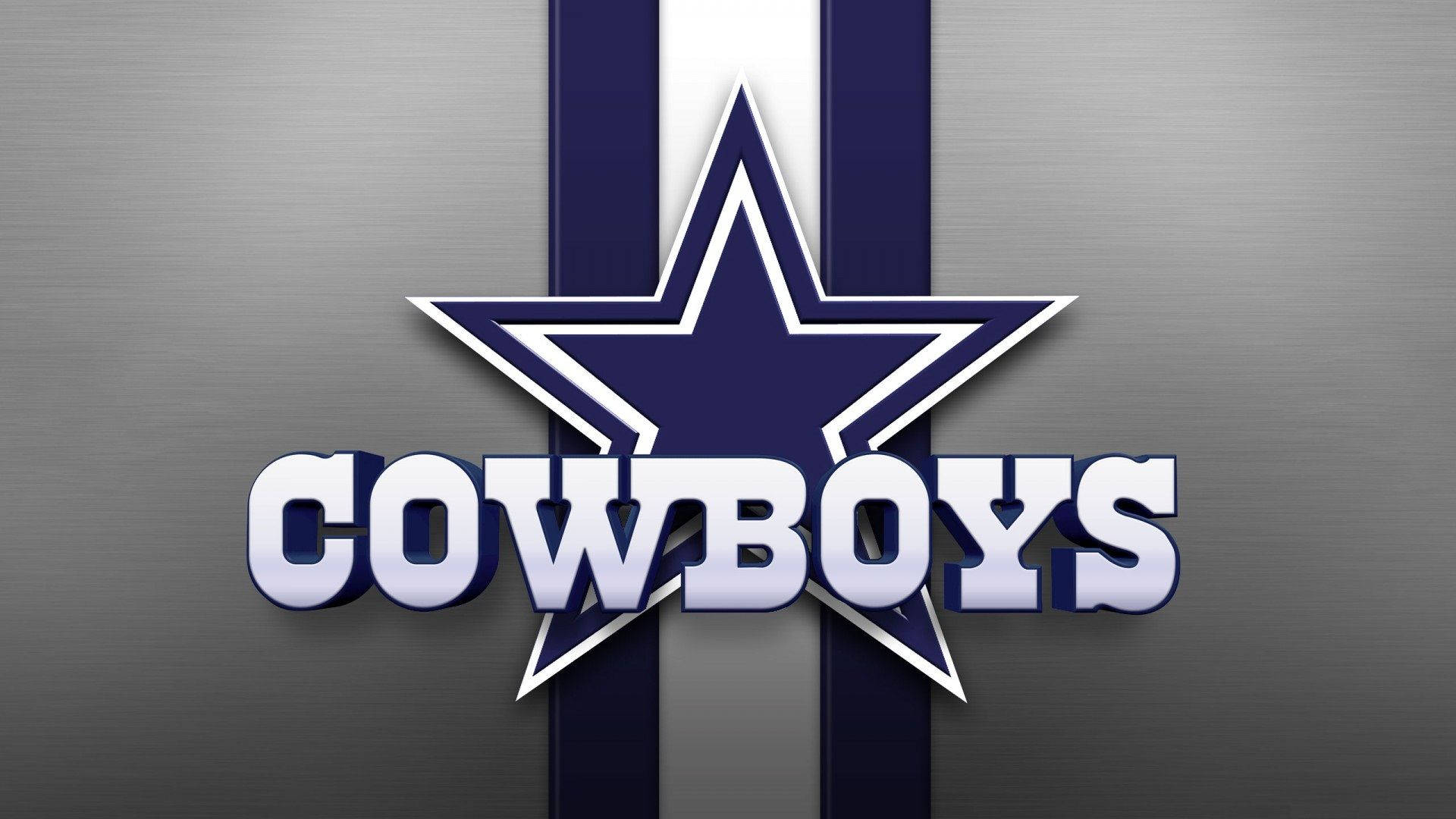 Gray Gradient Dallas Cowboys Logo Background
