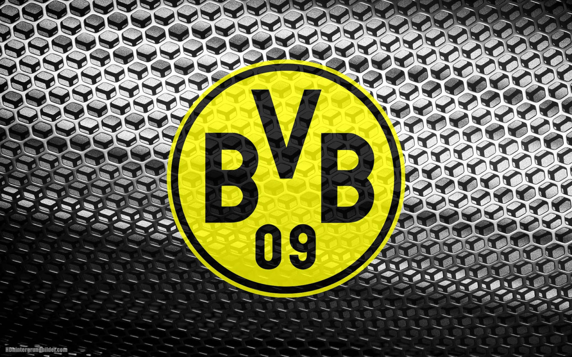 Gray Honeycomb Borussia Dortmund Background