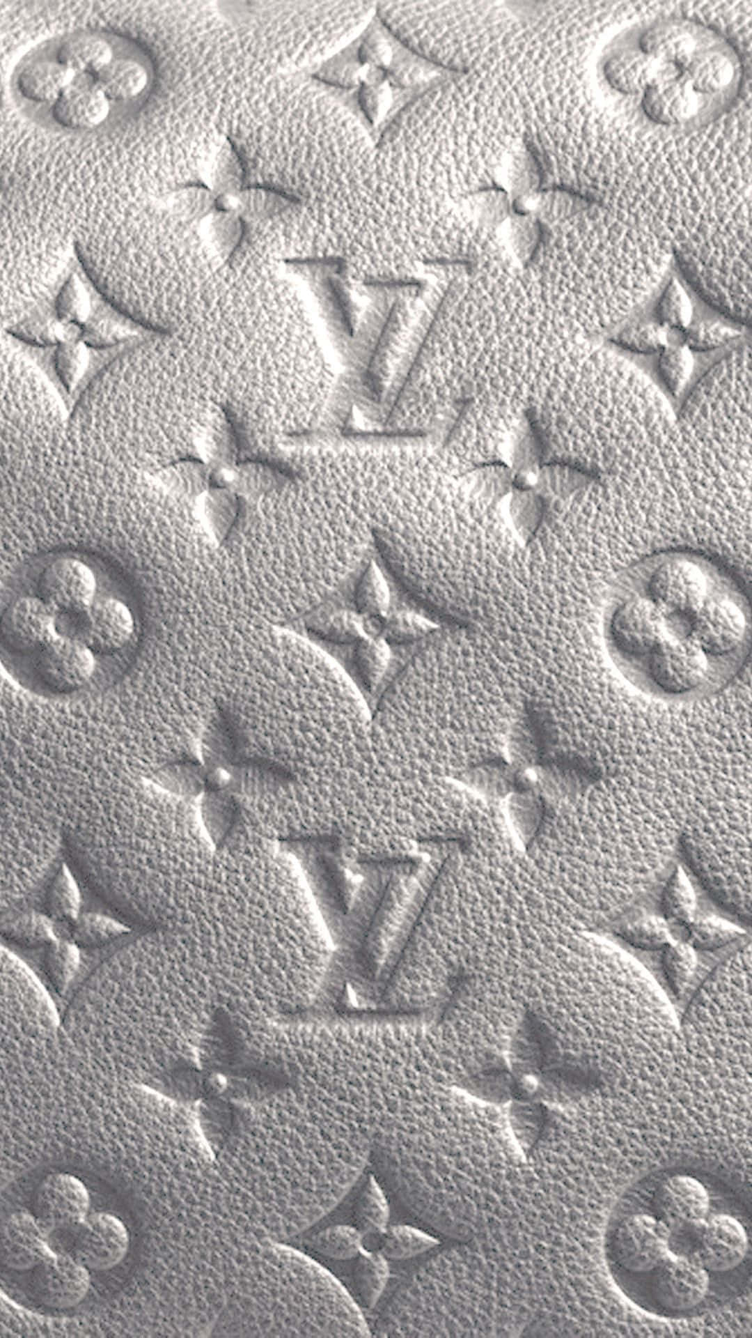Gray Leather Louis Vuitton Elegant Iphone Display Background