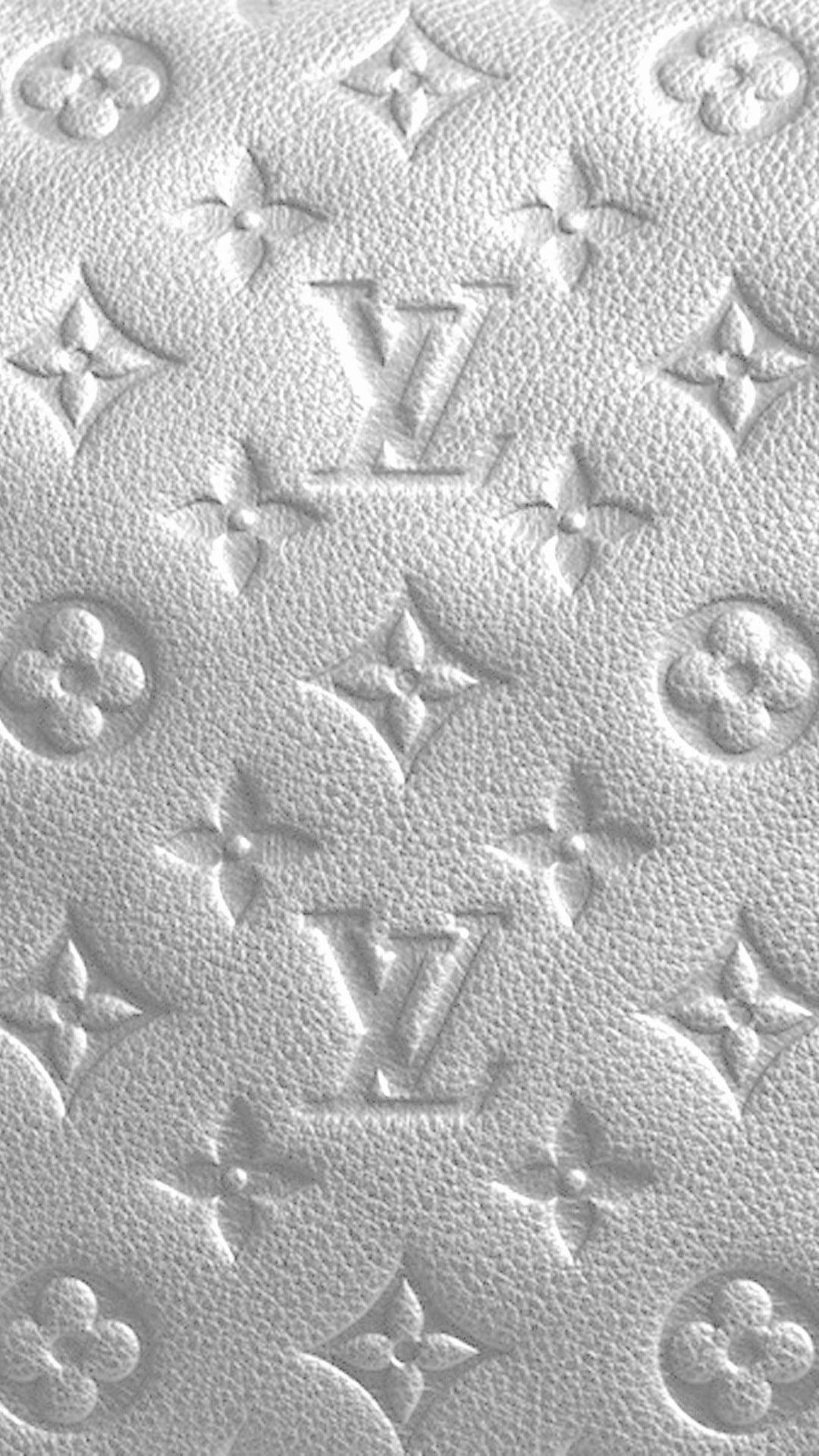 Gray Leather Louis Vuitton Phone Background