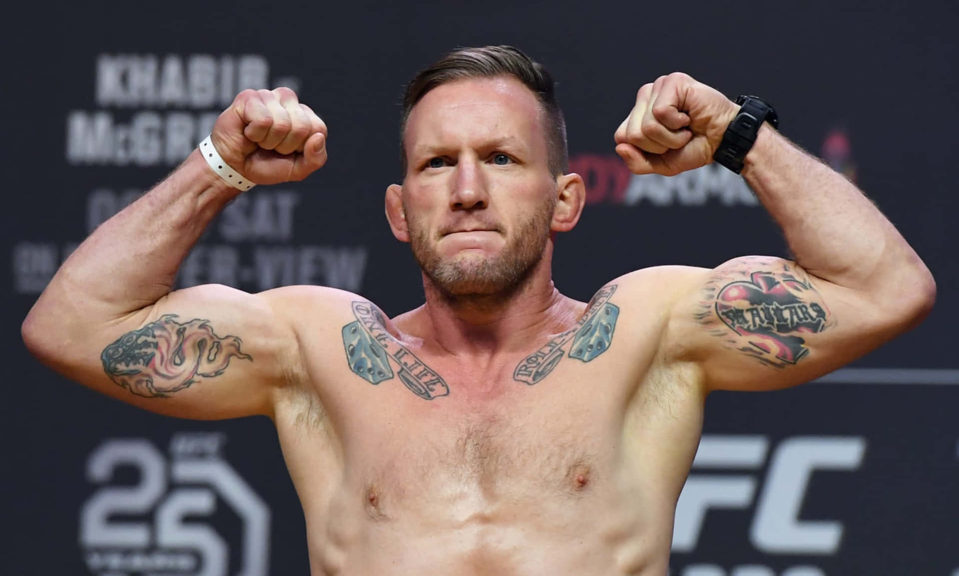 Gray Maynard Ufc Weigh-in Conference Background