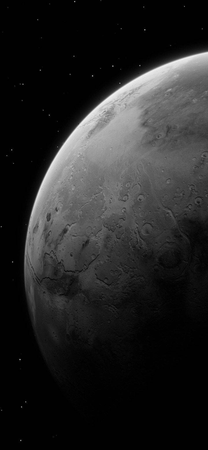 Gray Planet In Space Miui Background