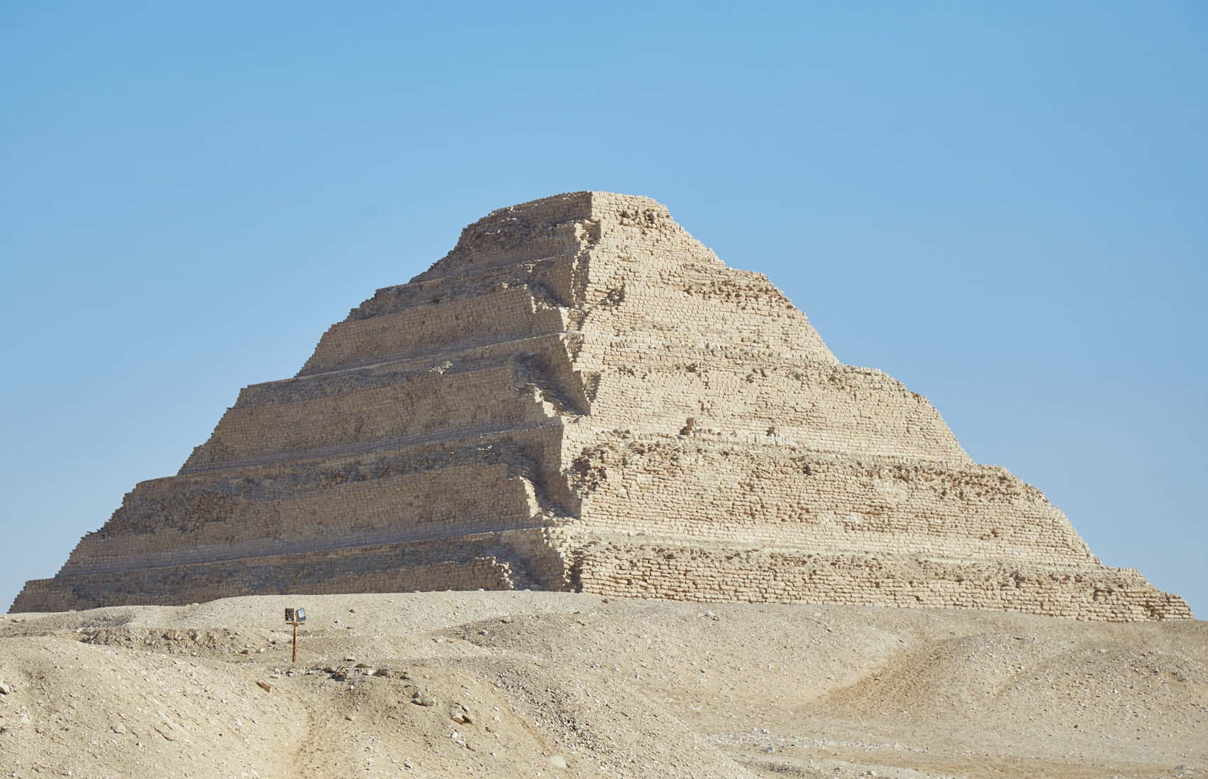 Gray Saqqara Pyramid Background