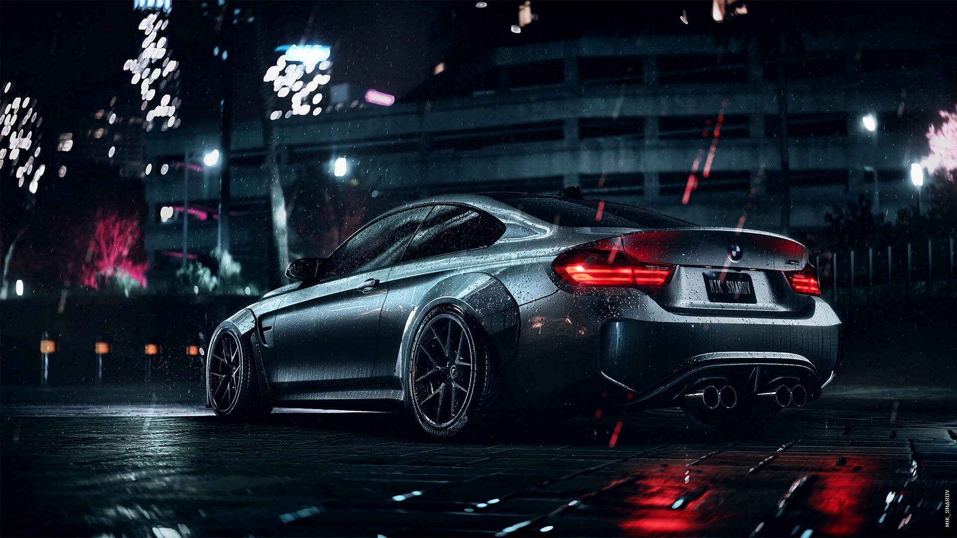 Gray Sports Car Full Hd Bmw Background