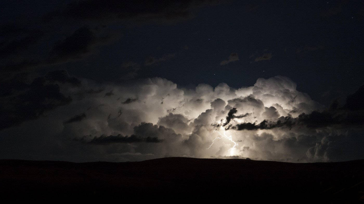 Gray Thunderstorm Background