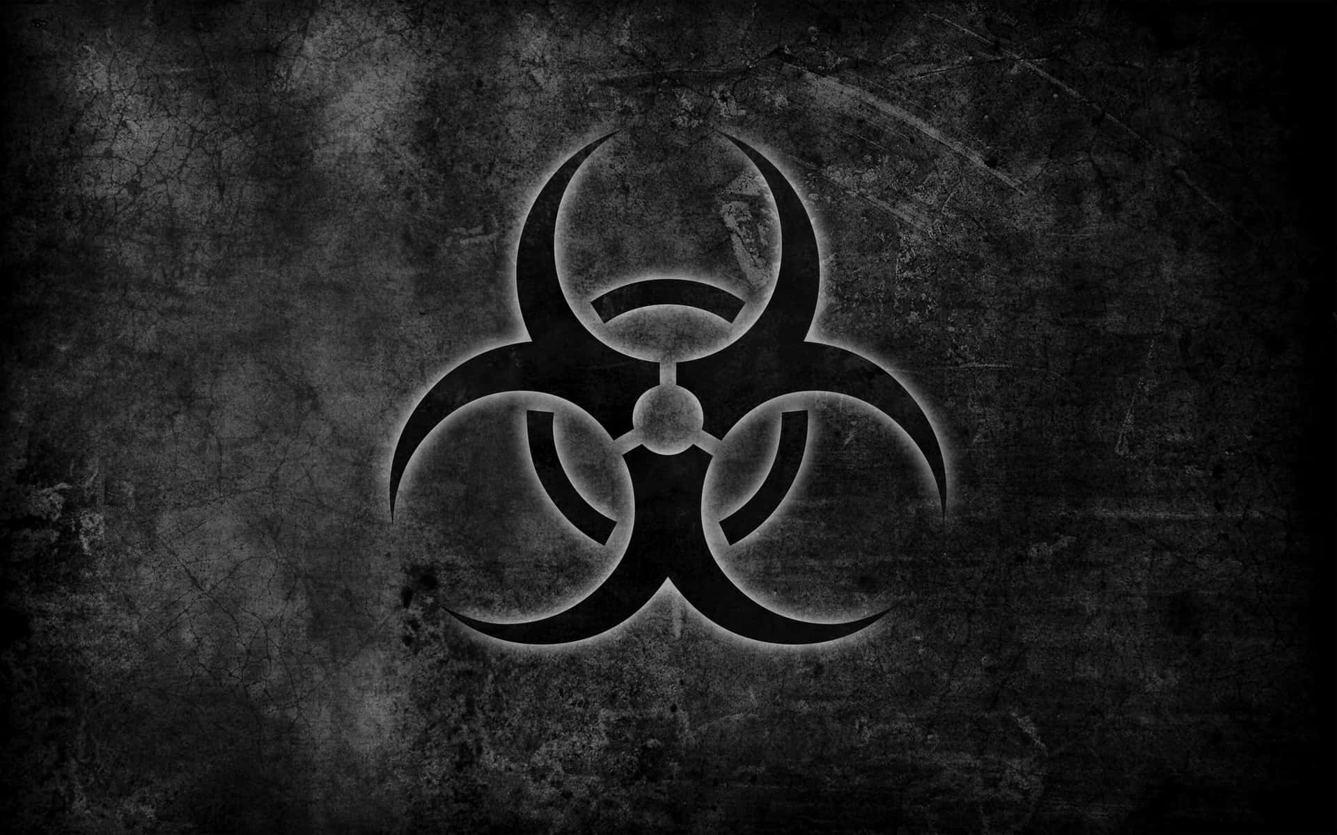 Gray Toxic Biohazard Symbol