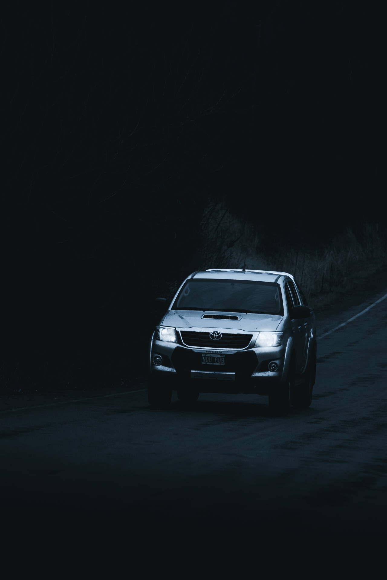 Gray Toyota Hilux Background
