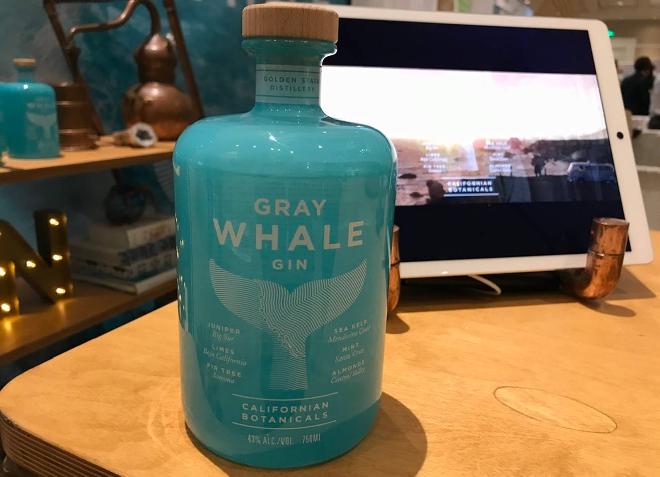 Gray Whale Gin Chilling Background