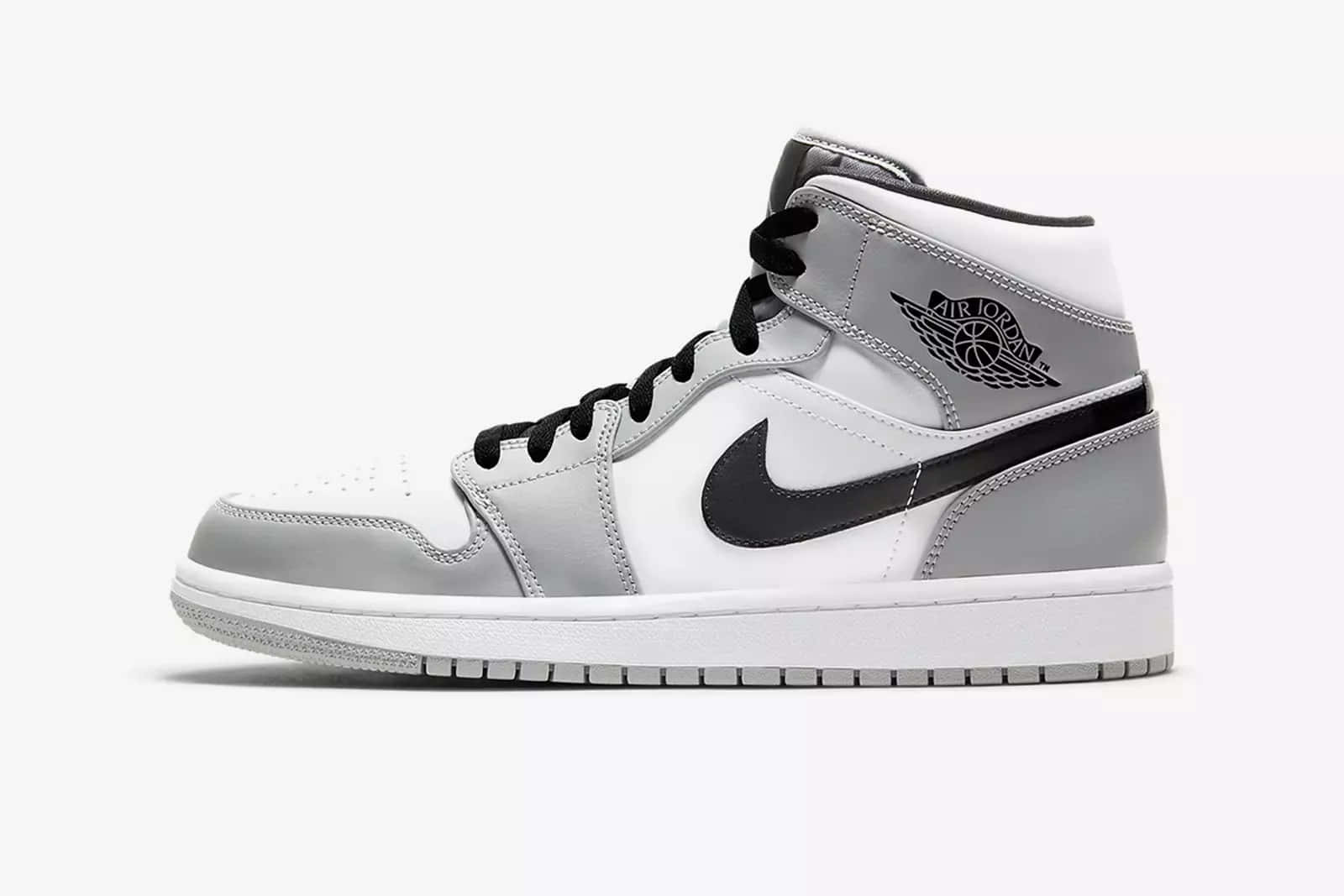 Gray White Nike Jordan Air Shoe