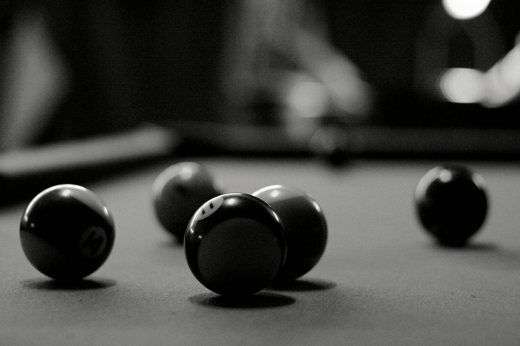 Grayscale Balls Background