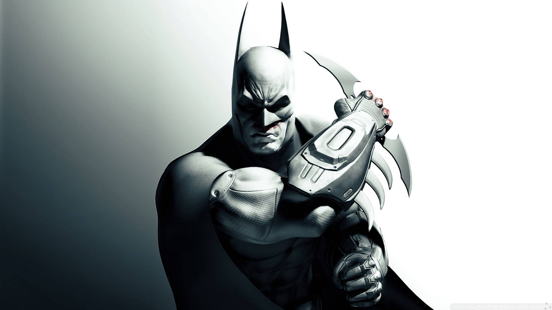 Grayscale Batman 4k Background