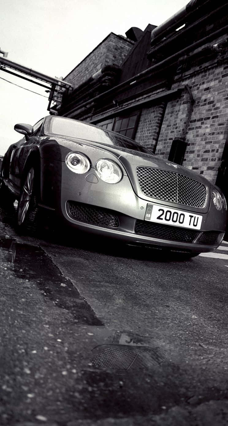 Grayscale Continental Bentley Iphone Background