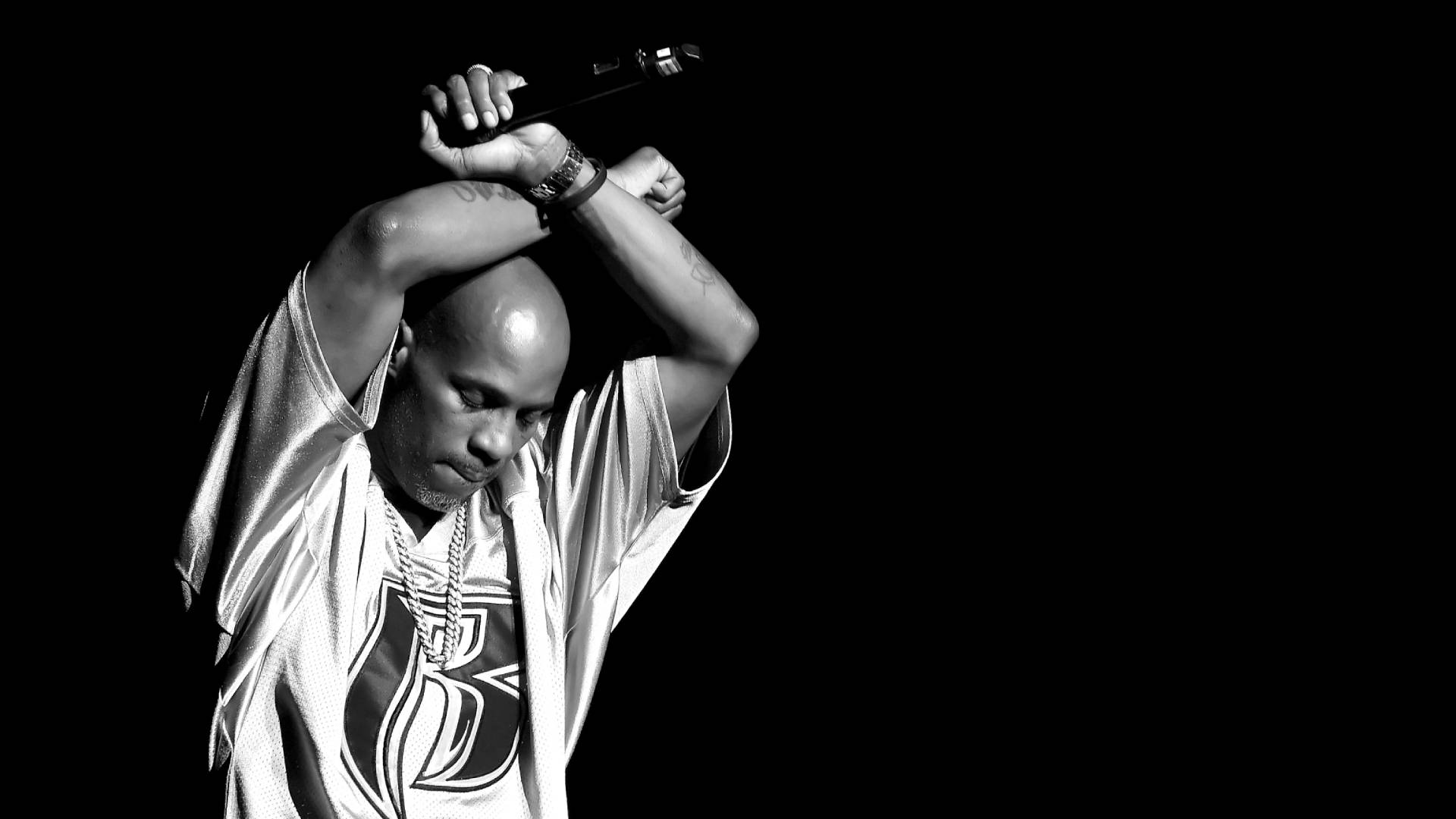 Grayscale Dmx Poster Background