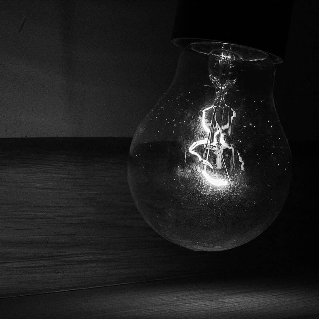 Grayscale Lightbulb Black Lover Background Background