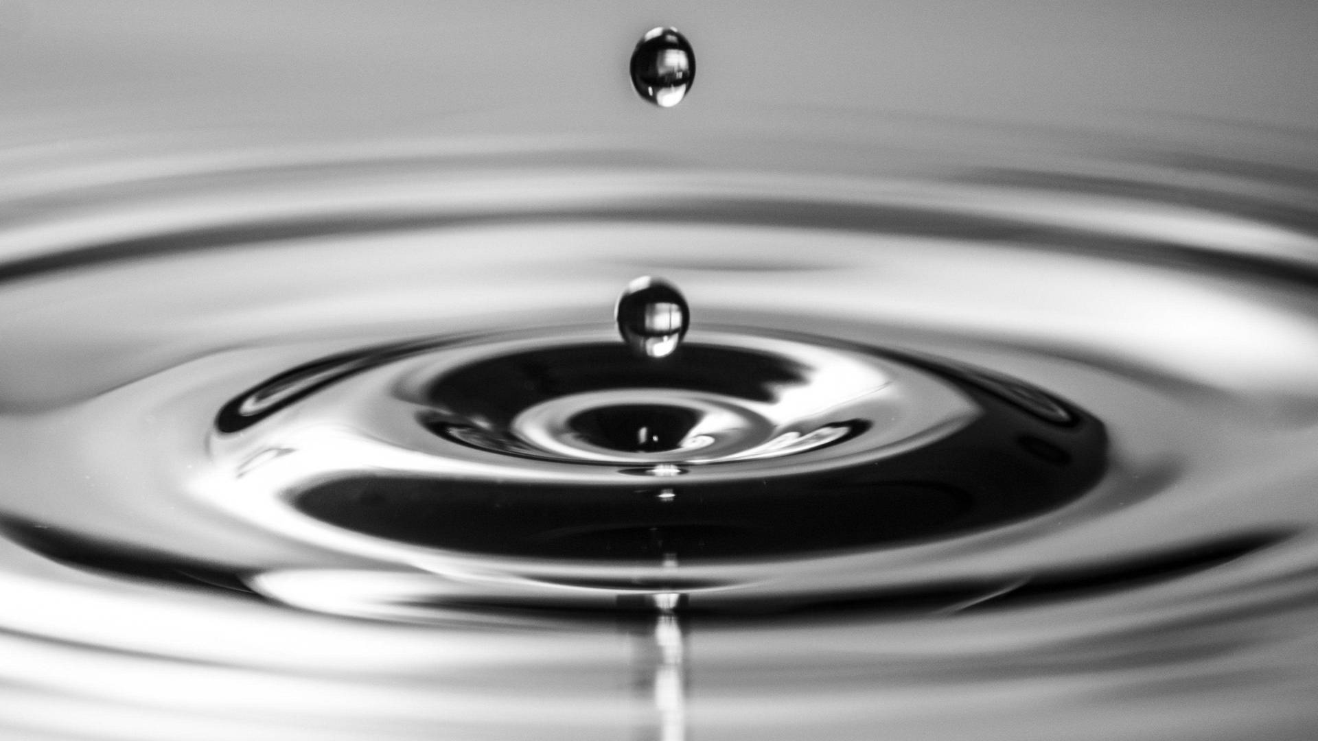 Grayscale Water Rippling Background