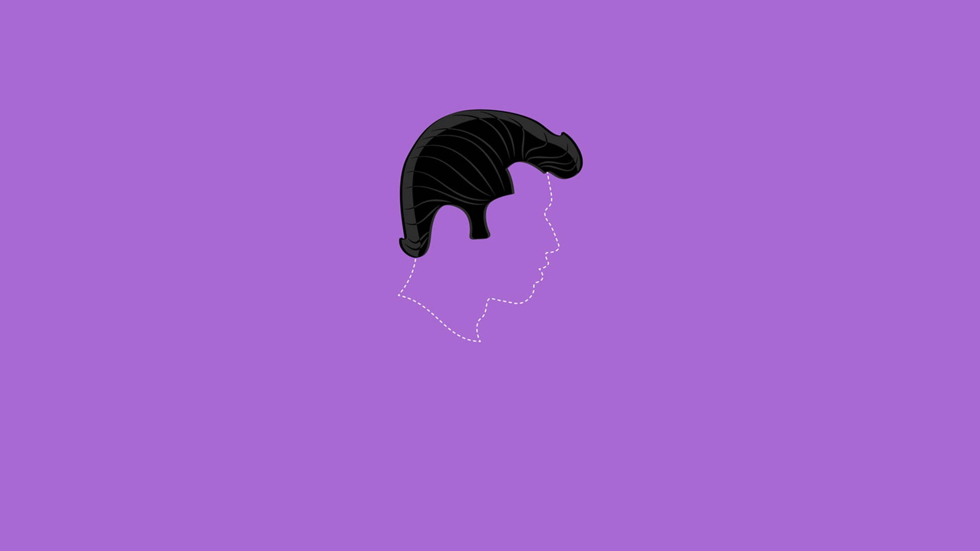 Grease Iconic Hairstyle Vector Art