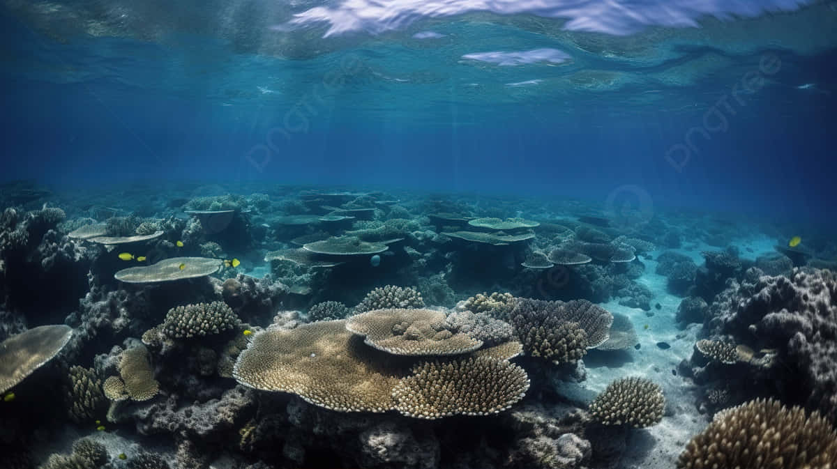 Great Barrier Reef Underwater Scenery Background