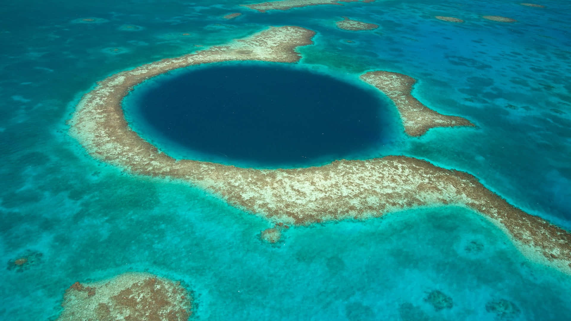 Great Blue Hole Stunning Photograph Background