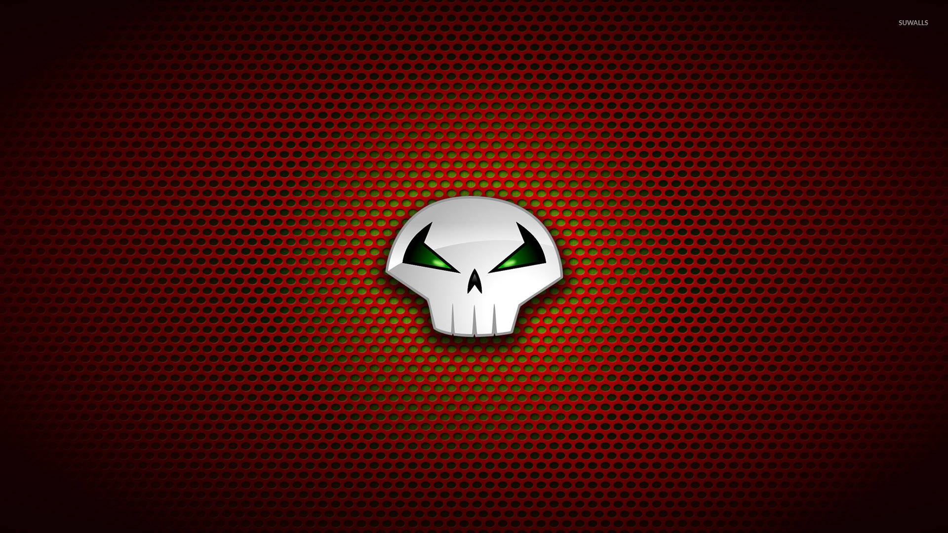 Gree-eyed Punisher Logo Background