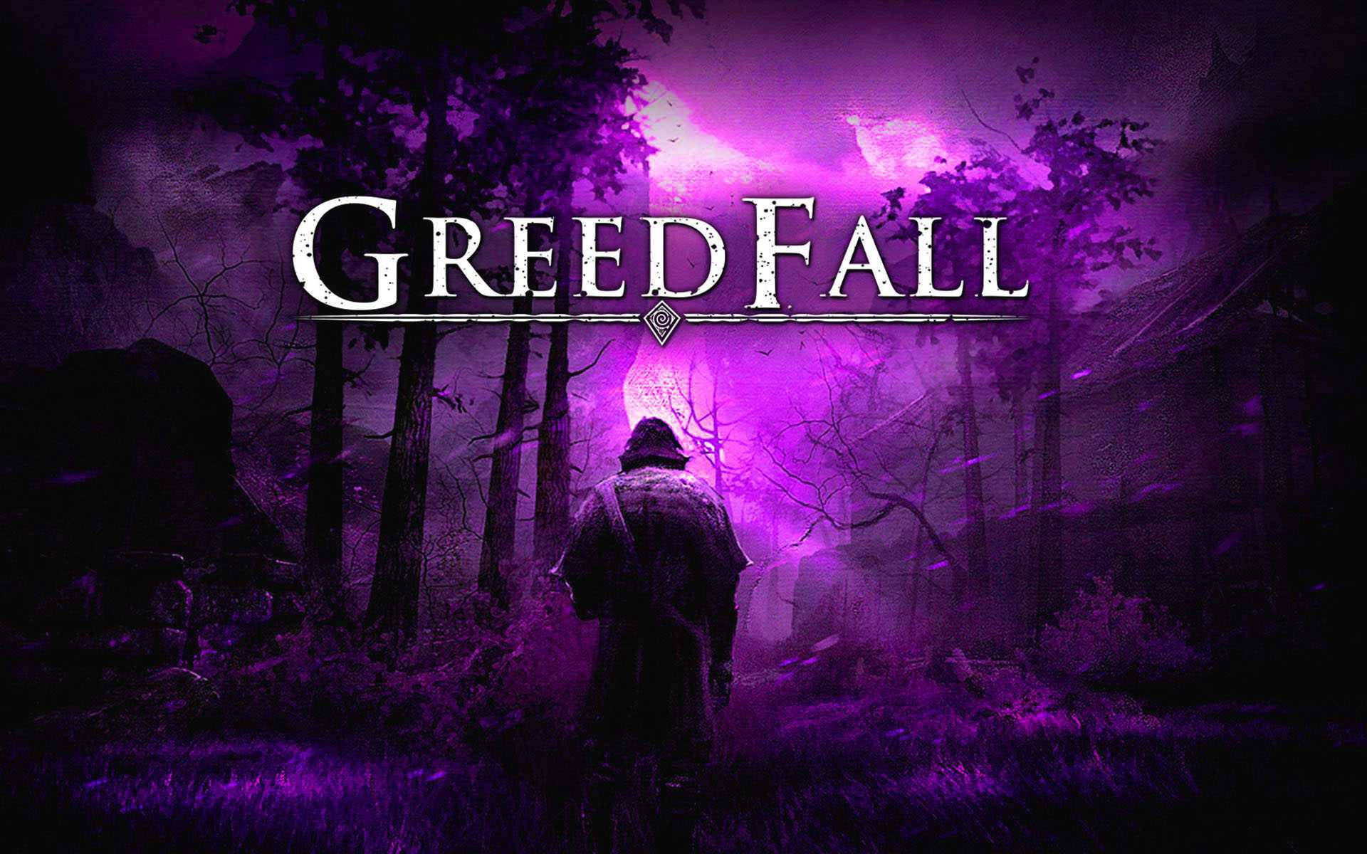 Greedfall Purple Forest Background