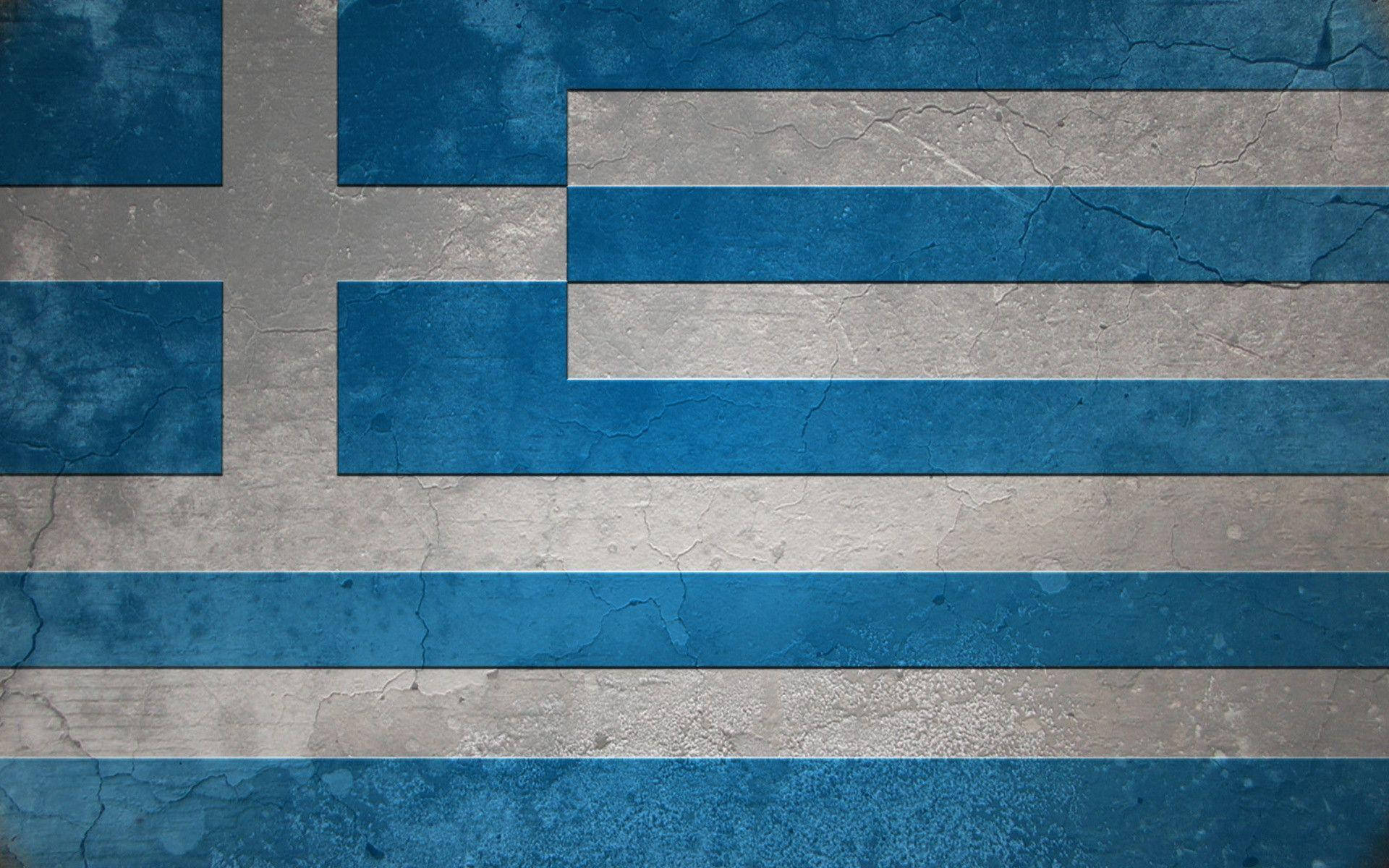 Greek Flag Concrete Background