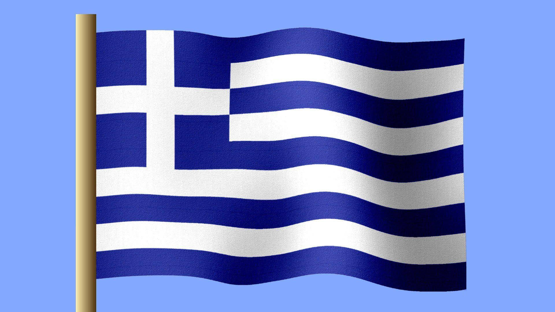 Greek Flag Digital Art Background