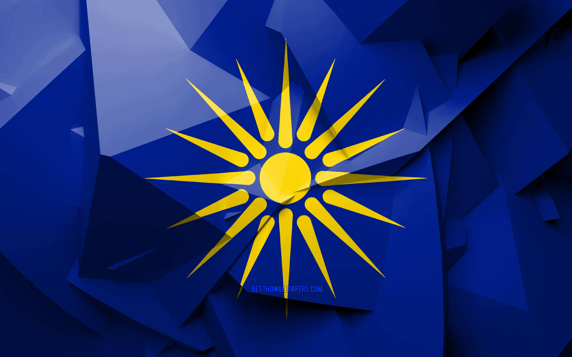 Greek Macedonia Flag Abstract Background Background