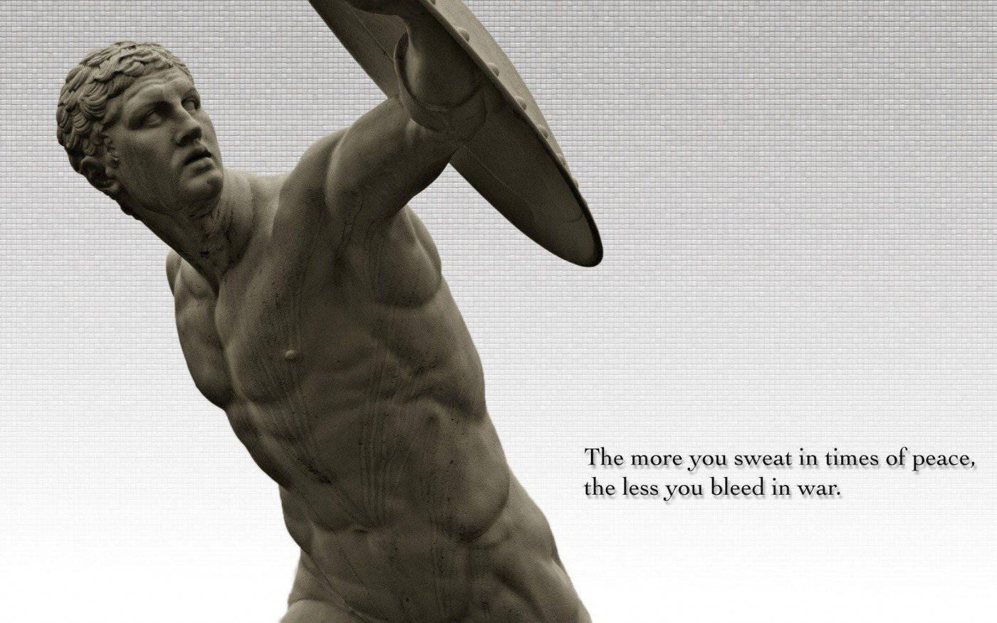 Greek Statue Quote Background