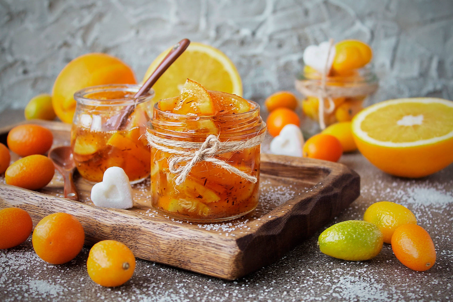 Greek Style Loquat Preserves Background