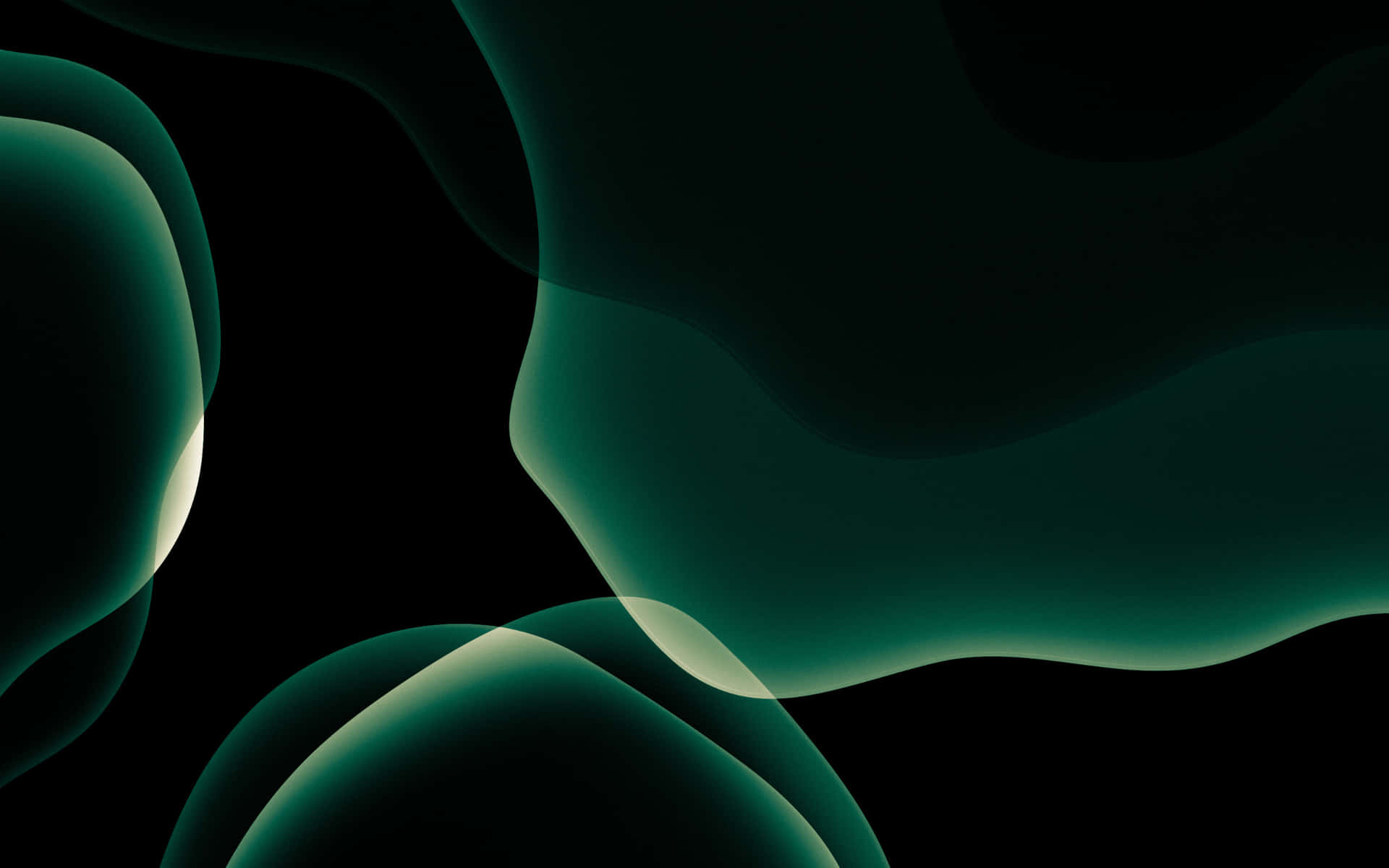 Green Abstract Background With A Black Background Background