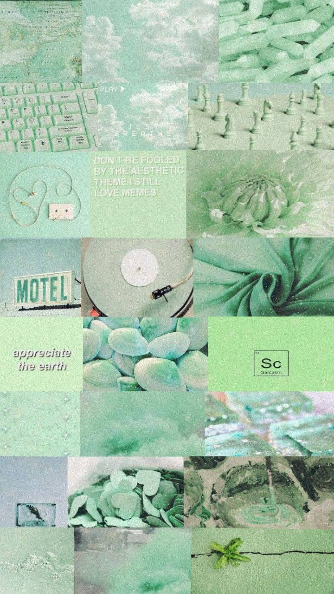 Green Aesthetic Iphone Lock Screen Theme