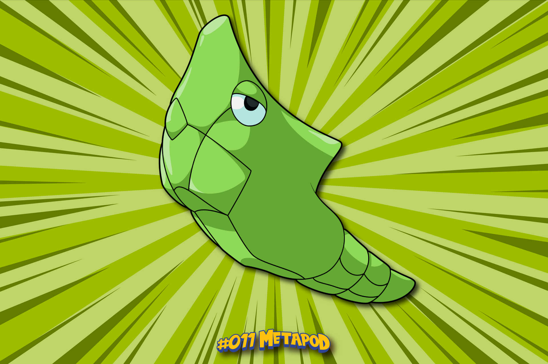 Green Aesthetic Metapod Desktop Background