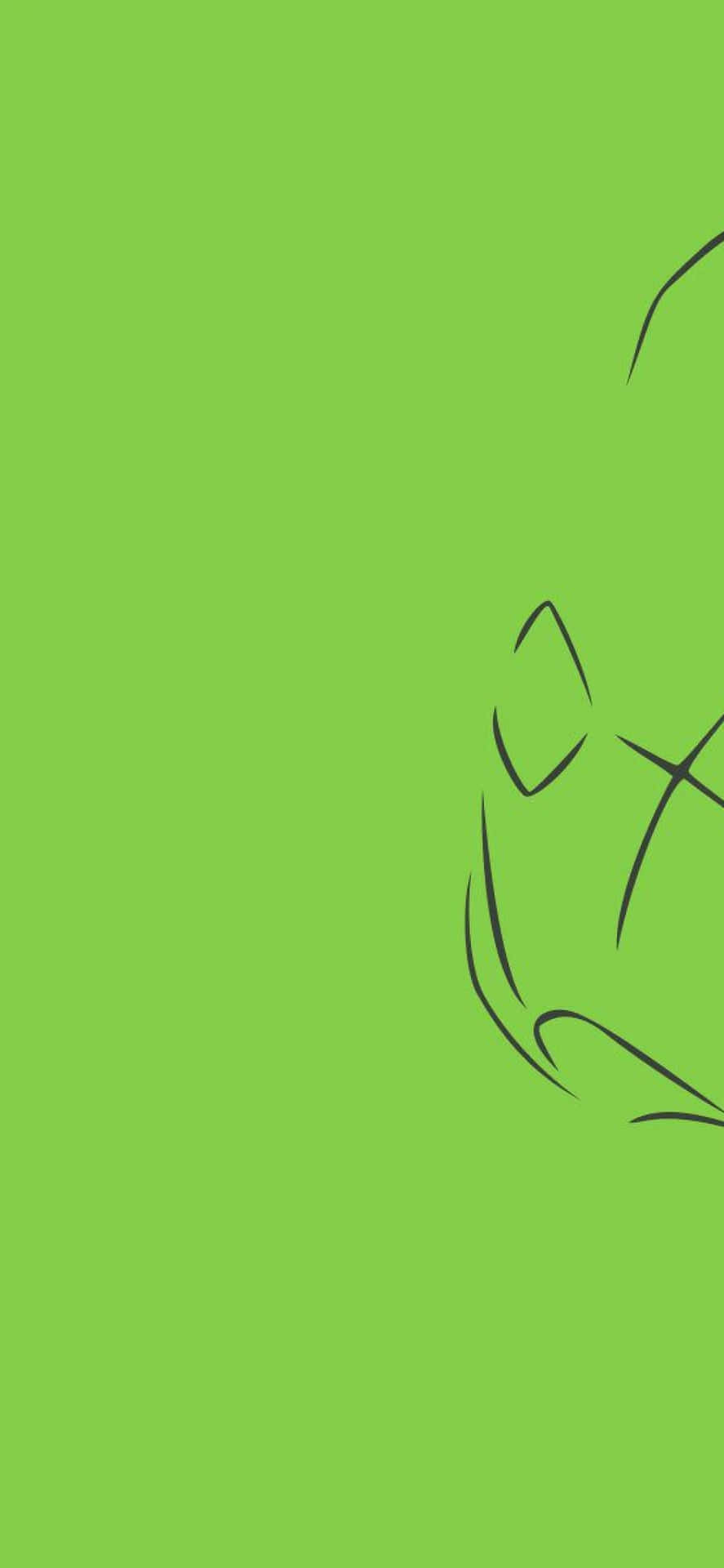 Green Aesthetic Minimalist Metapod Phone Background