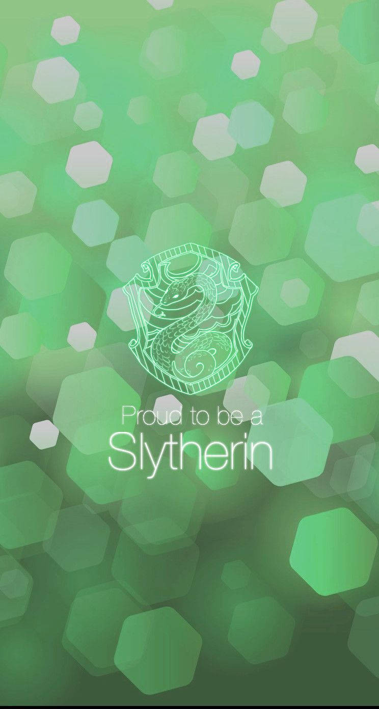 Green Aesthetic Proud Slytherin Background
