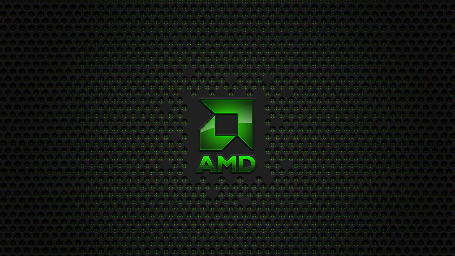 Green Amd Logo Mesh Background