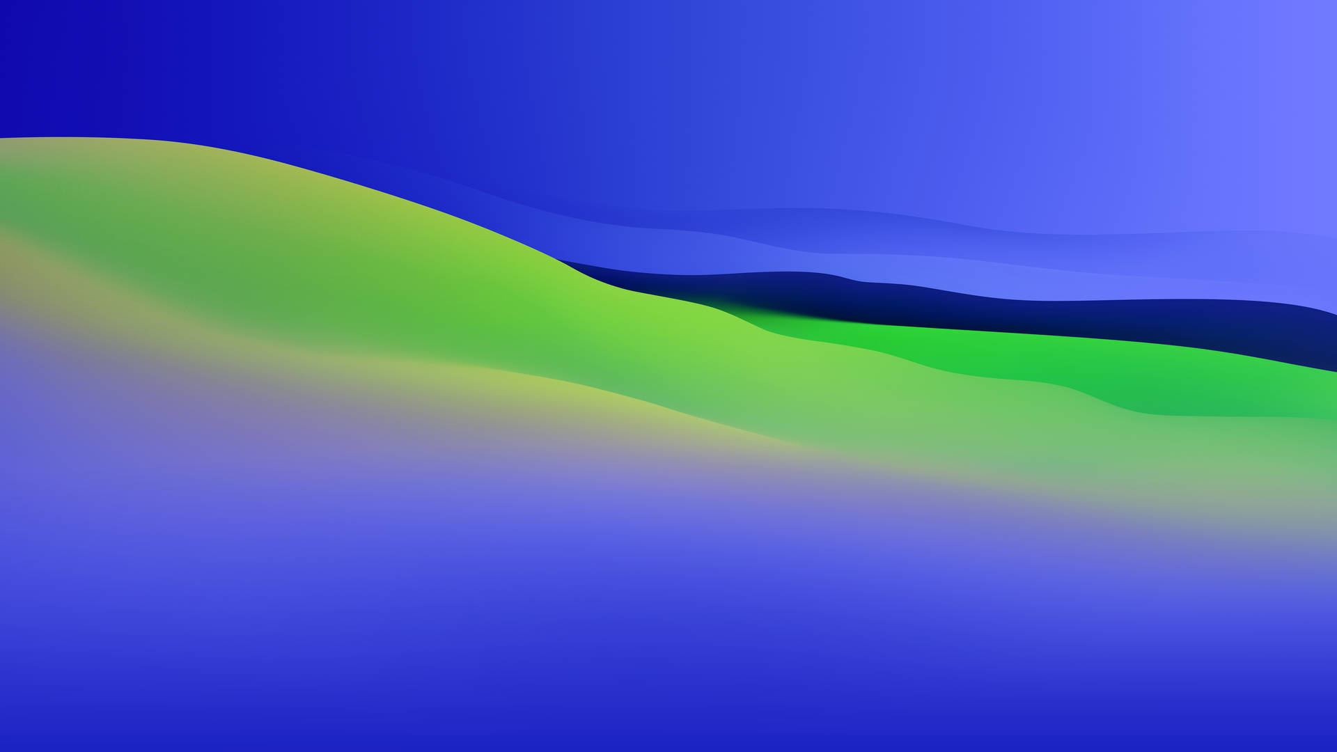 Green And Blue Macos Monterey Background