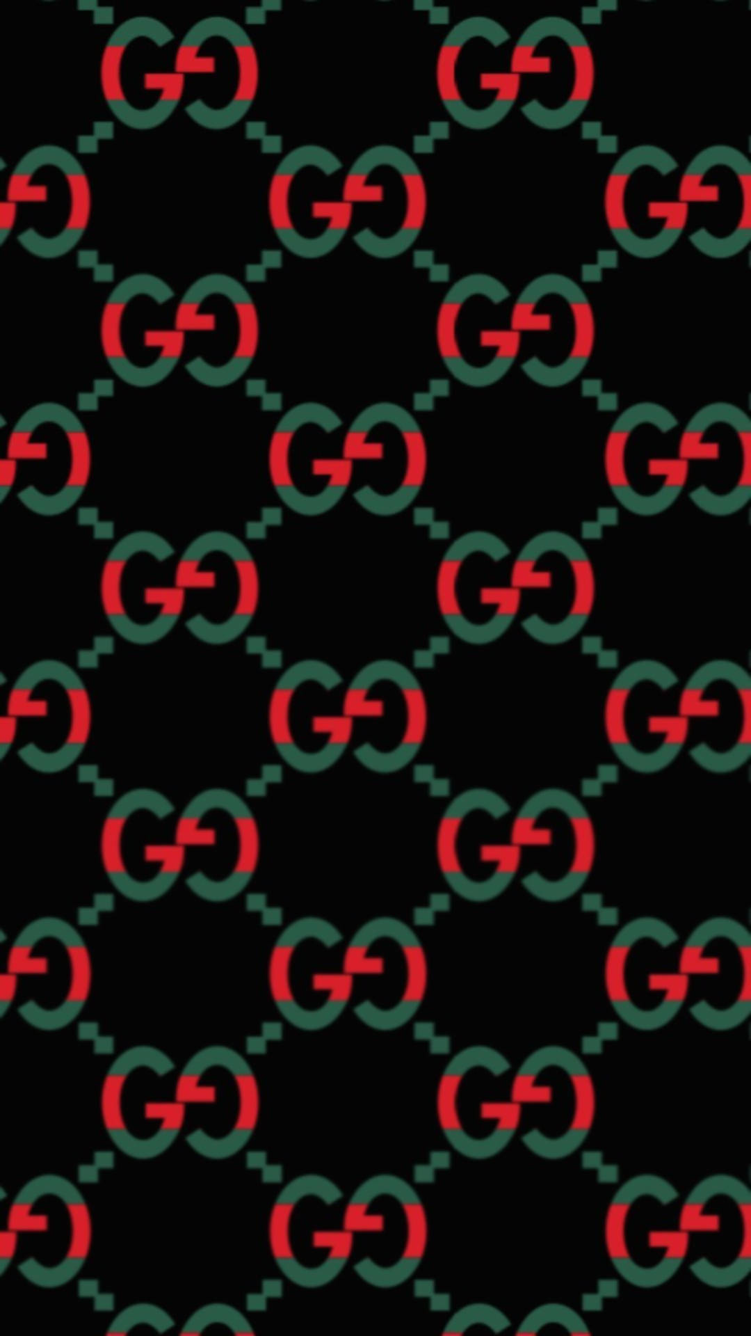 Green And Red Gucci Pattern