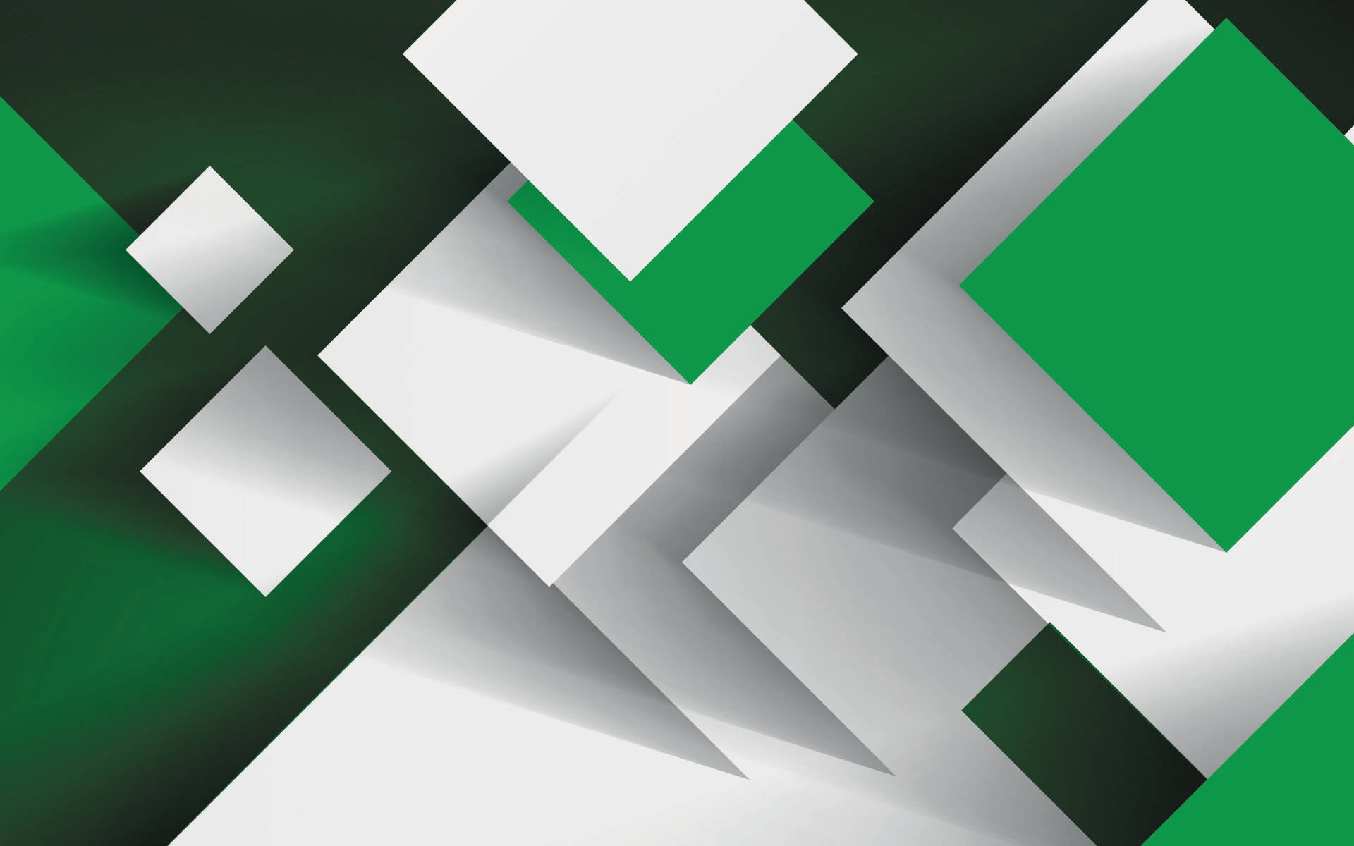 Green And White Square Material Design Background