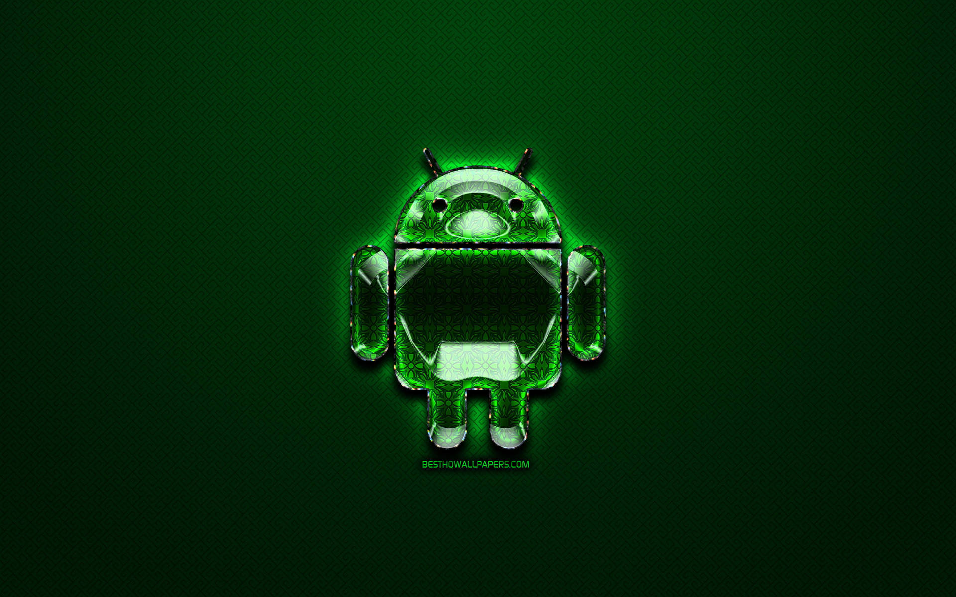 Green Android Glass Desktop Background