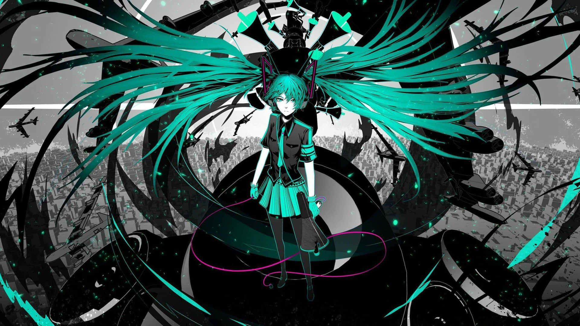 Green Anime Hatsune Miku