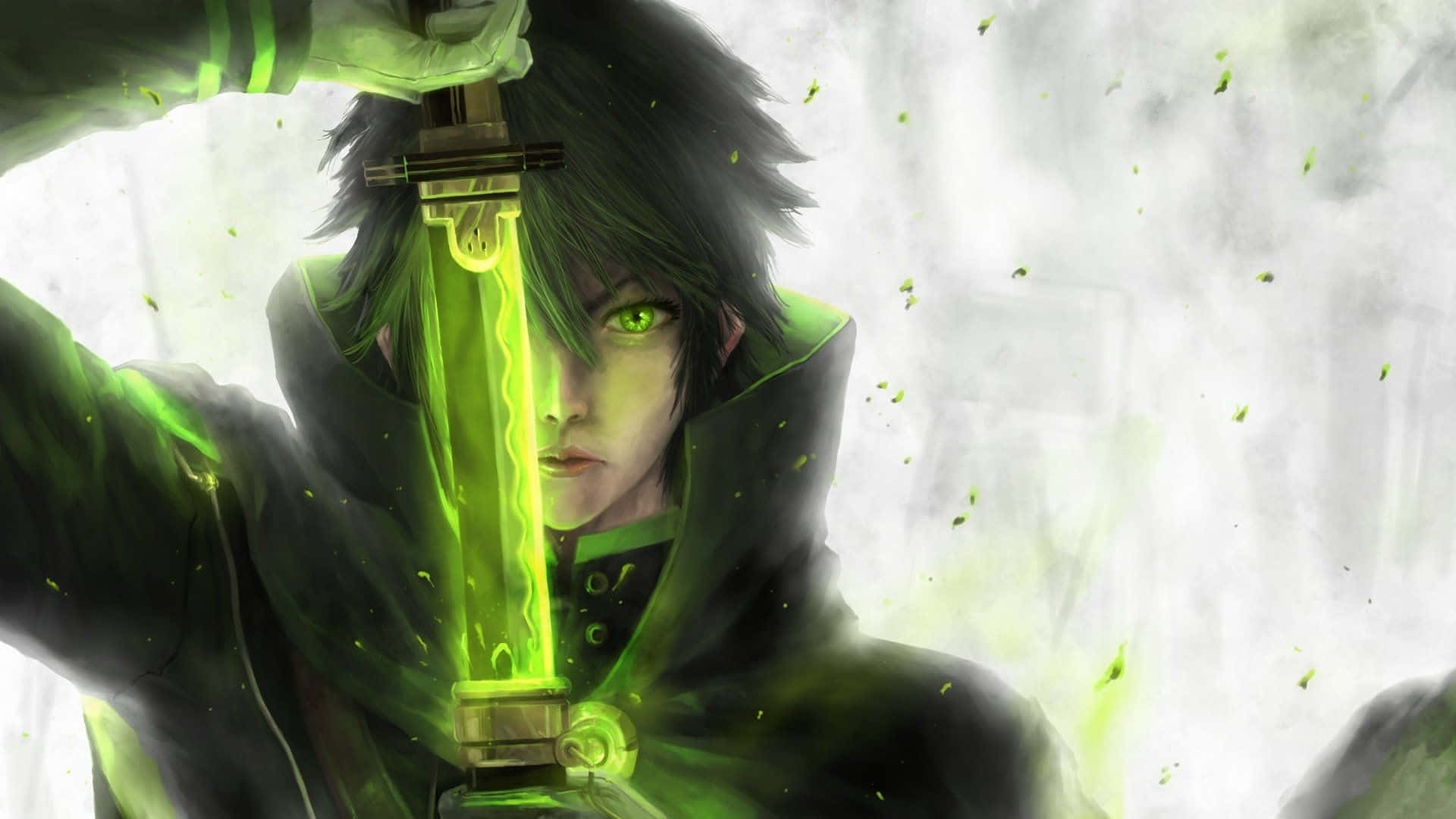 Green Anime Seraph Of The End Background