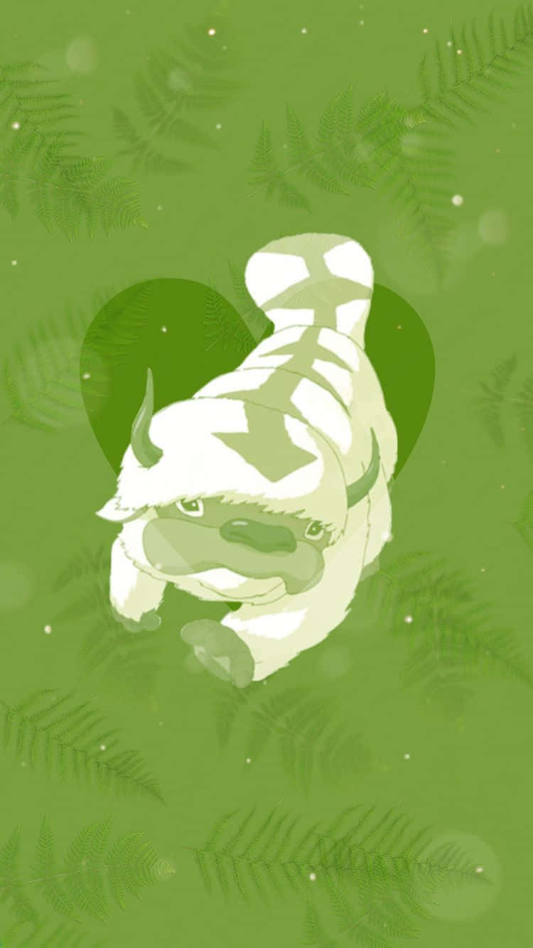 Green Appa From Avatar Background